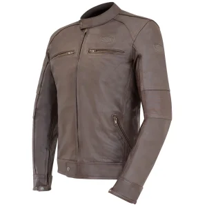 Blouson de moto homme A - Vintage marron