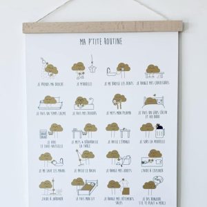 Affiche – Ma p’tite routine – Les Petites Hirondelles