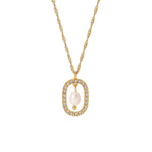 Coffret Perla : Boucles d'oreilles pendantes et collier