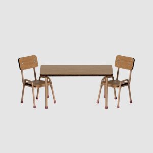Ensemble Table et Chaise Rose – Souris – Maileg