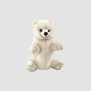Peluche Marionnette Ours Polaire – 31 cm – Hansa