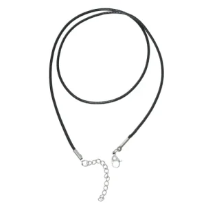 Chaîne collier cordon en cuir tressé 1,5 mm