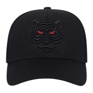 Casquette moto - tigre noir